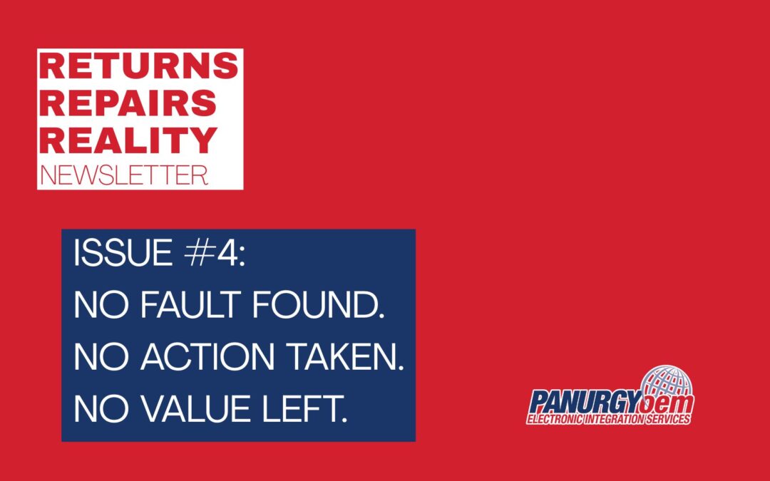 No fault found. No action taken, No value left